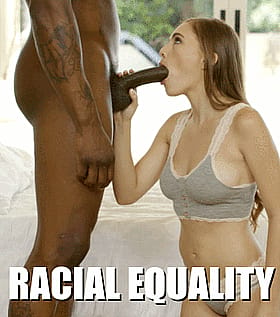 Interracial Blowjob Caption: Teen Giving a Racist Equality'