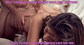 Babes, Brunette, and Real Cock: See What a Real Cock Looks Like'