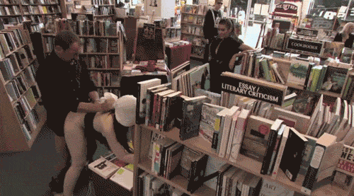 Public Sex in the Library: A Hardcore Bookshelf Romp picture 1 of 1