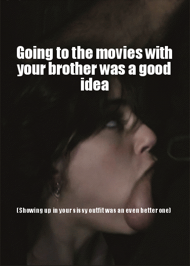 Going to the movies with your brother was a good idea... until he decided to give you a blowjob in public picture 1 of 1