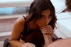 Babes with Big Tits Giving Sizzling Blowjobs in Lingerie'