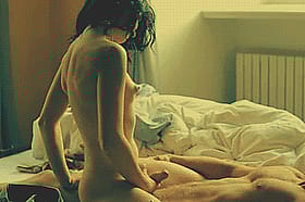 Get Your Erotic Fix: Naked Chick Gives BJ on Bed'