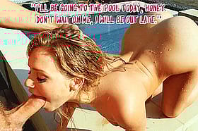 Blowjob Caption: Cheating Cuckold Gets Surprised by Naked Woman'