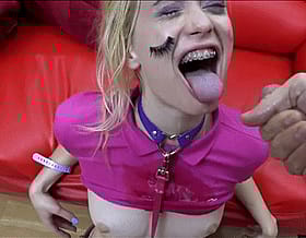 Blonde Teen Cumshot: Small Tits, Cute, and Ready for a Hardcore Fuck'
