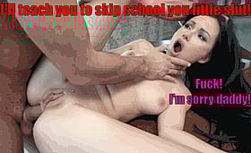 Wild Teen Gets Rough Ride From Daddy'