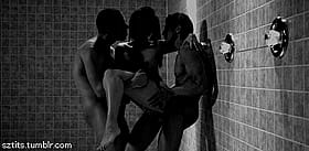 Steamy Shower Threesome Turns Into Wild Ride'