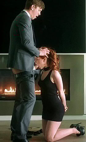 Fiery Redhead Deep Throat Delight'
