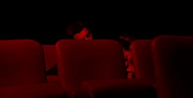 Steamy Cinema Suck Session'